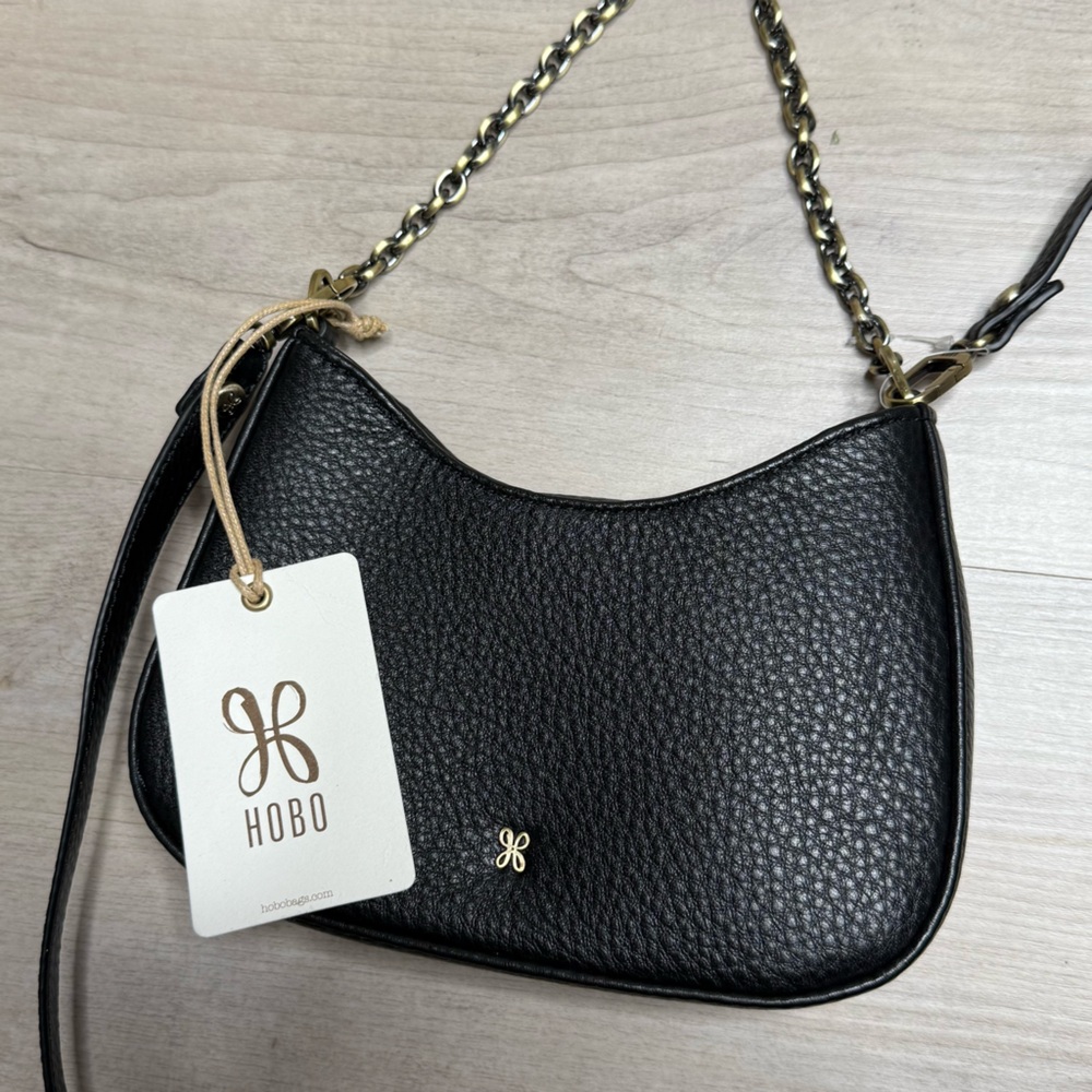 NWT HOBO Rosa Leather Crossbody Bag in Black - Picture 7 of 7
